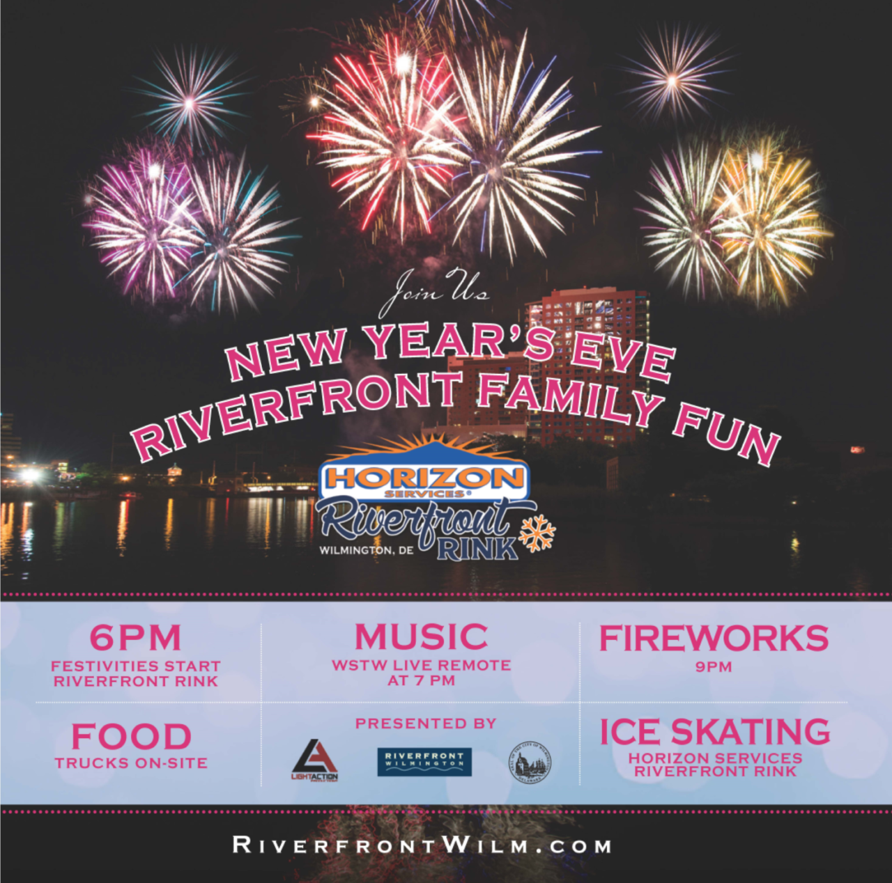 New Year’s Eve Riverfront Family Fun - Riverfront Wilmington